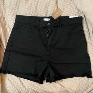 Women's Black Jean Shorts